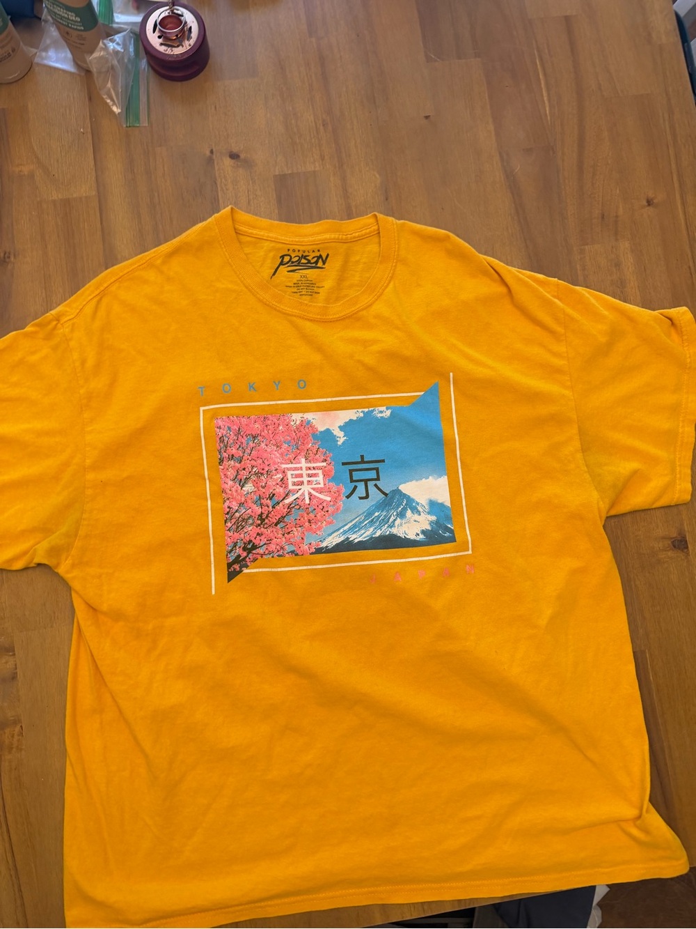 Tokyo Graphic Crewneck T-Shirt - Yellow